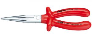 Круглогубцы с плоскими губками с режущими кромками, 200 мм, KNIPEX 26 17 200 KN-2617200 ― KNIPEX