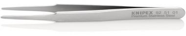 Пинцет прецизионный, 120 мм, гладкие прямые тупые губки KNIPEX 92 51 01 KN-925101 ― KNIPEX
