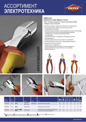 Ассортимент KNIPEX для электротехники (2012)