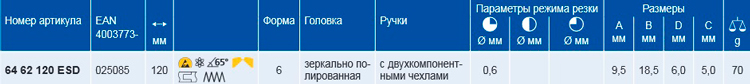 Кусачки торцевые для электроники KNIPEX 64 62 120 ESD KN-6462120ESD