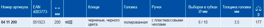 Клещи конусные автомобильные, 200 мм, KNIPEX 84 11 200 KN-8411200