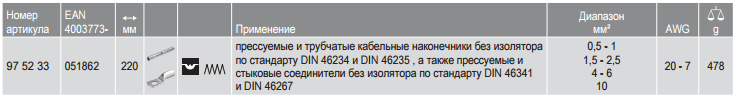Клещи для опрессовки PreciForce® KNIPEX 97 52 33 KN-975233