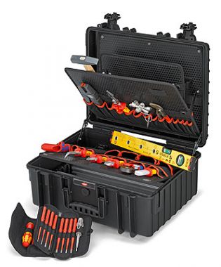 Инструментальный чемодан (26 предметов) KNIPEX "Robust34" Elektro 00 21 36 KN-002136 ― KNIPEX