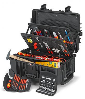 Инструментальный чемодан (63 предмета) KNIPEX "Robust45" Elektro 00 21 37 KN-002137 ― KNIPEX