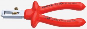 Клещи с накатанной головкой и контргайкой для удаления изоляции электроизолированные KNIPEX 11 07 160 KN-1107160 ― KNIPEX