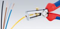 Клещи с накатанной головкой и контргайкой для удаления изоляции электроизолированные KNIPEX 11 07 160 KN-1107160