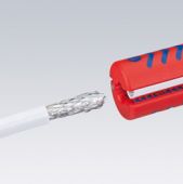 Инструмент для снятия изоляции с коаксиальных кабелей KNIPEX 16 60 100 SB KN-1660100SB