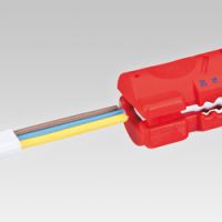 Инструмент для снятия оболочки с плоского и круглого кабеля KNIPEX 16 64 125 SB KN-1664125SB