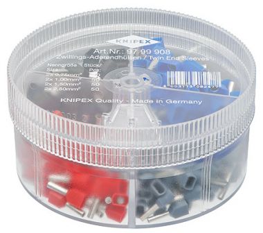 Коробки с наборами со сдвоенными контактными гильзами KNIPEX ― KNIPEX