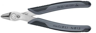 Кусачки для электроники прецизионные антистатические Electronic Super Knips ® XL KNIPEX 78 03 140 ESD KN-7803140ESD ― KNIPEX