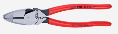 Клещи с токоведущим кабелем "Lineman’s Pliers", 240 мм, KNIPEX 09 11 240 KN-0911240 ― KNIPEX