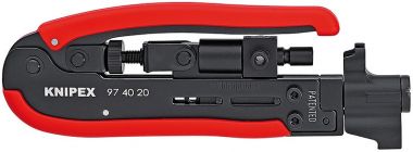 Компрессионный инструмент для штекера на коаксиальный кабель KNIPEX 97 40 20 SB KN-974020SB ― KNIPEX