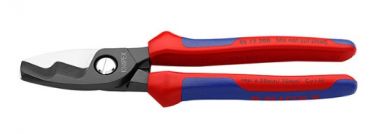 Кабелерез с двойными режущими кромками, рез: кабель  20 мм KNIPEX 9512200SB ― KNIPEX