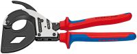 Ножницы для резки кабелей по принципу трещотки, 3 «передачи» KNIPEX 95 32 320 KN-9532320