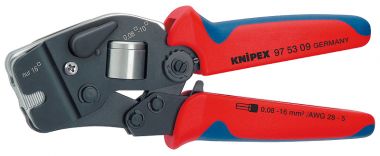 Инструмент для опрессовки контактных гильз самонастраивающийся с торцевой установкой KNIPEX 97 53 09 KN-975309 ― KNIPEX
