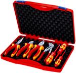 Чемодан пластиковый с инструментом для электромонтажа 7 предметов KNIPEX 00 21 15