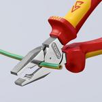 Плоскогубцы комбинированные особой мощности VDE, 180 мм, в блистере KNIPEX 02 06 180 SB