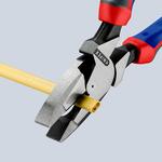 Клещи с токоведущим кабелем "Lineman’s Pliers", 240 мм, KNIPEX \t09 02 240