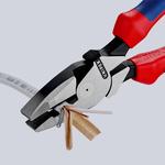 Lineman's Плоскогубцы электромонтажные, 240 мм, с проушиной для страховки, в блистере KNIPEX 09 02 240 T BK