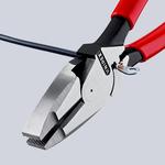 Клещи с токоведущим кабелем "Lineman’s Pliers", 240 мм, KNIPEX 09 11 240