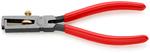 Клещи с накатанной головкой и контргайкой для удаления изоляции KNIPEX 11 01 160