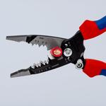 Клещи электромонтажные, 7-в-1, зачистка: 10 - 20 AWG, L-200 мм, 2К ручки KNIPEX 13 72 8