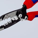 Клещи электромонтажные, 7-в-1, зачистка: 10 - 20 AWG, L-200 мм, 2К ручки KNIPEX 13 72 8