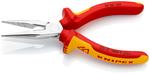 Плоские круглогубцы с режущими кромками, хромированные 160 мм KNIPEX 2506160TBK