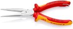 Круглогубцы с плоскими губками с режущими кромками, 200 мм, KNIPEX 26 16 200T