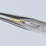 Плоские круглогубцы с режущими кромками, хромированные 200 мм KNIPEX 2616200TBK