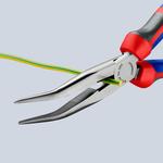Круглогубцы с плоскими губками с режущими кромками, 200 мм, KNIPEX 26 22 200