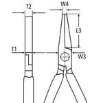 Плоскогубцы модель "Утконосы", 160 мм, KNIPEX 33 01 160