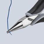Плоскогубцы захватные для электроники ESD, плоскокруглые губки, 115 мм, в блистере KNIPEX 35 22 115 ESD SB