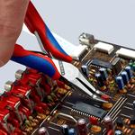 Плоскогубцы захватные для электроники, 145 мм, KNIPEX 35 82 145