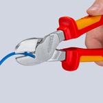Кусачки боковые особой мощности хромированные 250 мм KNIPEX 7406250TBK