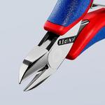 Бокорезы для электроники, округлая головка, 115 мм KNIPEX 77 02 115 SB