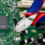 Бокорезы для электроники, округлая головка, 115 мм KNIPEX 77 02 115 SB