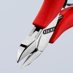 Бокорезы для электроники, круглая головка, без фаски KNIPEX 7721115N