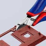 Бокорезы для электроники, округлая головка, 115 мм KNIPEX 77 22 115 SB