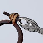 Захватные клещи KNIPEX TwinGrip 200мм, обливные рукоятки, держатель-еврослот 8201200SB