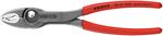 Захватные клещи KNIPEX TwinGrip 200мм, обливные рукоятки, держатель-еврослот 8201200SB