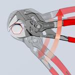 Клещи переставные-гаечный ключ фосфатированные, серого цвета 250 мм KNIPEX 8601250SB