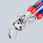 Клещи переставные-гаечный ключ , хромированные 180 мм KNIPEX 8605180TBK