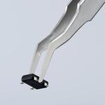 Пинцет прецизионный позиционный SMD гладкие губки под 35° KNIPEX 92 01 02