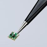 Пинцет универсальный ESD, 125 мм, гладкие прямые игловидные губки KNIPEX 92 21 01 ESD