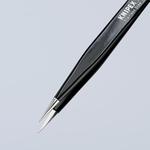 Пинцет универсальный ESD, 125 мм, гладкие прямые игловидные губки KNIPEX 92 21 01 ESD