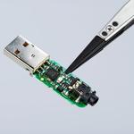 Пинцет ESD гладкие прямые тупые губки KNIPEX 92 81 01