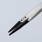 Пинцет ESD гладкие прямые тупые губки KNIPEX 92 81 04