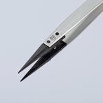 Пинцет ESD гладкие прямые заострённые губки KNIPEX 92 81 05