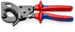 Резак для кабелей (по принципу трещоточного ключа) KNIPEX 95 31 250